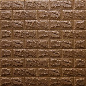 3D панель самоклеюча 700х770х7мм цегла Коричнева (020-7) SW-00000053