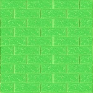 3D панель самоклеюча 700х770х3мм цегла Зелена (013-3) SW-00000639