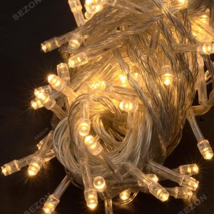 Новорічна світлодіодна гірлянда 300LED 18м теплий білий