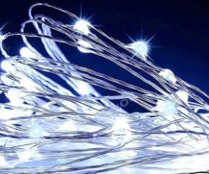 Новорічна світлодіодна гірлянда РОСА 100 LED, 10м белий